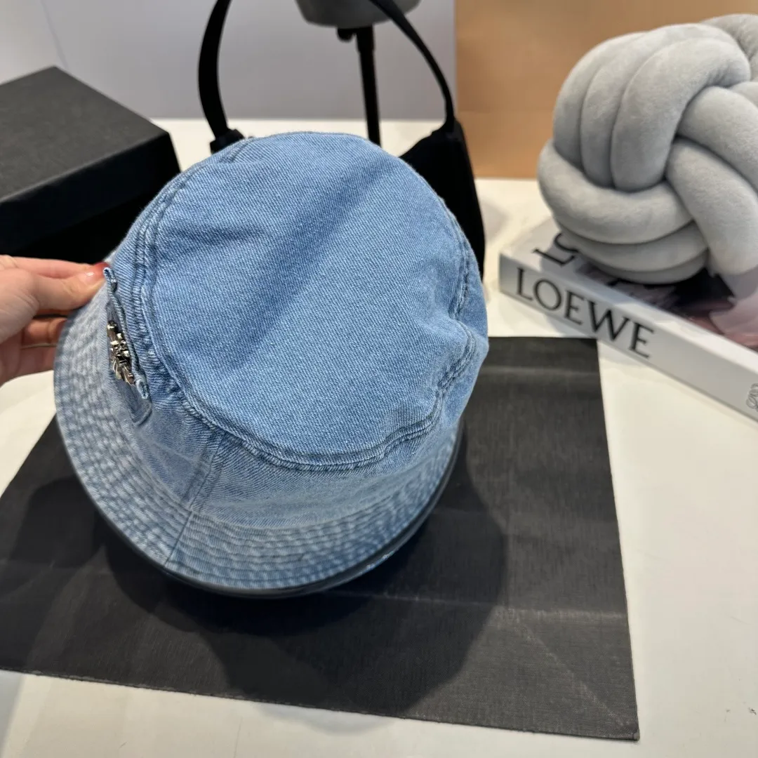 P70 Croxin spring and summer new denim fisherman hat, retro old street style, washed and torn edges, perfect for taking photos👑